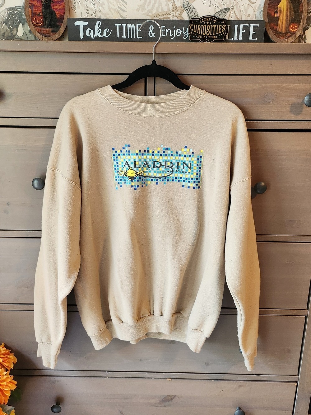 90s Vintage Vegas Aladdin Hotel & Casino Crewneck Sweatshirt